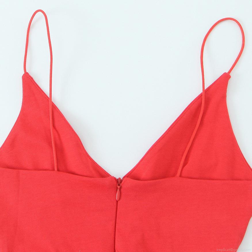Women Sexy Poplin Peplum Camisole Top Deep V Neck Backless Spaghetti Strap Ruffle Hem Tank Top For Summer Party Club Dating Ladies Fashion