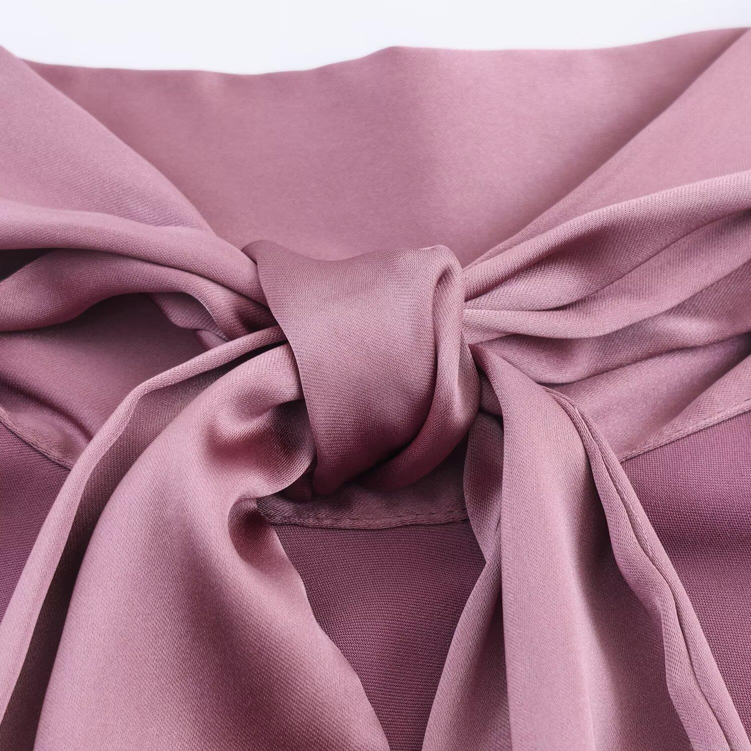 Women's Sexy Halter Neck Satin Top Backless Asymmetric Hem Sleeveless Blouse For Party Elegant Solid Color Silk-Like Camisole Socialite Style Clubwear