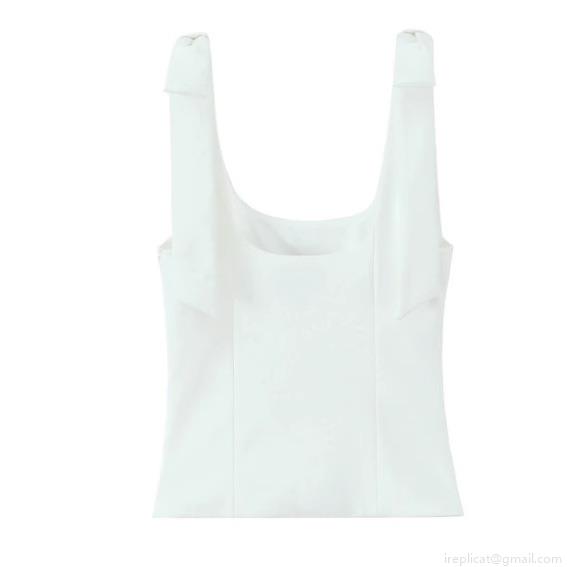 Women's Bow Tie Strap Tank Top Polyester Blend Square Neck Slim Fit Sleeveless Sweet Elegant Chic Summer Camisole For Women Party Casual Fashion Top