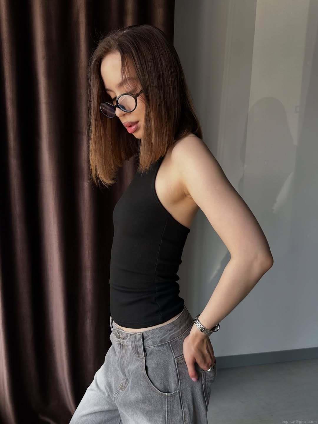 Women's Sexy Halter Backless Ribbed Knit Camisole Solid Color Slim Fit Sleeveless Crop Top Summer Streetwear Cotton Blend Tank Top Fashion