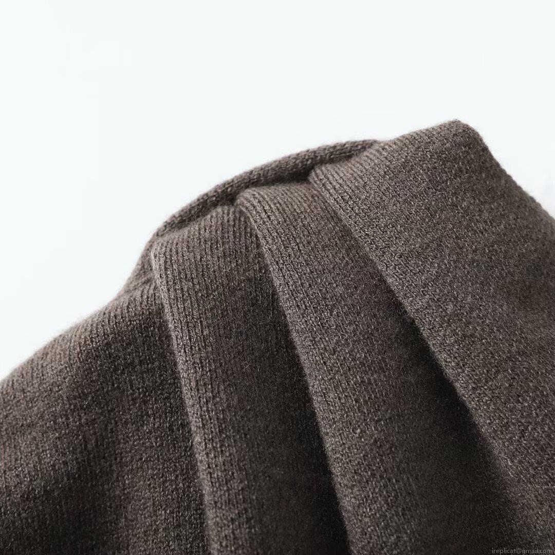 Women's European Style Chunky Knit Sweater With Asymmetric Scarf Collar Solid Color Long Sleeve Cardigan Jacket Soft Warm Autumn Winter Streetwear Outerwear For Ladies